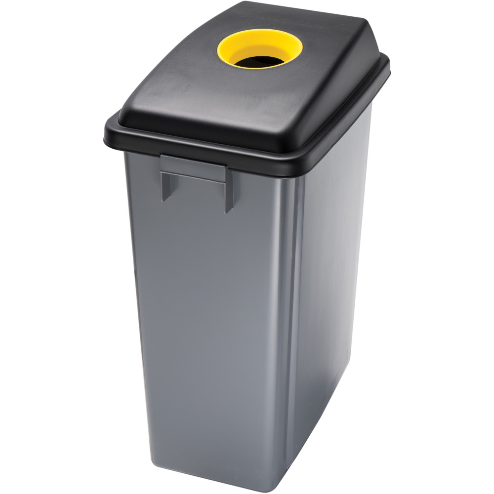 Selective sorting bin round opening 60 litres yellow Selective sorting bin round opening 60 litres yellow