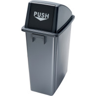 "Selective sorting trash bin front opening swing "push""