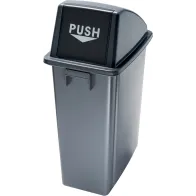 "Selective sorting trash bin front opening swing "push""