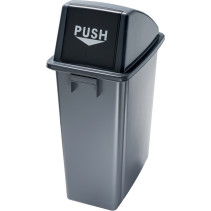 "Selective sorting trash bin front opening swing "push""
