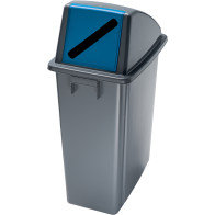 Selective sorting bin with front opening for paper 60 litres