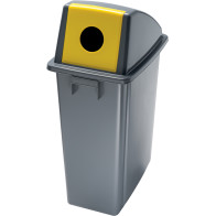 Selective sorting bin with round front opening 60 litres