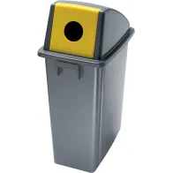 Selective sorting bin with round front opening 60 litres