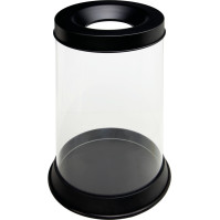 Großer transparenter Mülleimer
