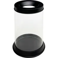 Large transparent trash can