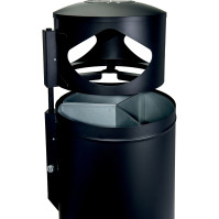 Ashtray bin City station selective sorting