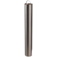 Aschenbechersäule aus gebürstetem Edelstahl, 4 Liter