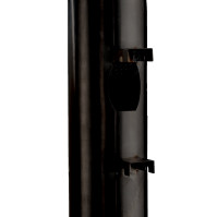 Wandaschenbecher aus schwarzem Edelstahl