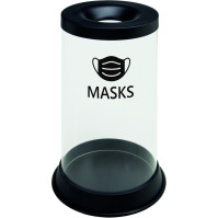 Transparent trash can