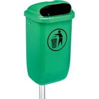 Classic wall-mounted green space basket