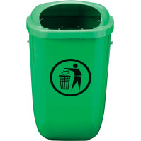 Classic wall-mounted green space basket