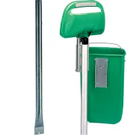 Classic wall-mounted green space basket post