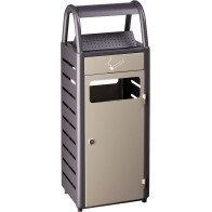 Anti-vandalism ashtray bin 29 litres