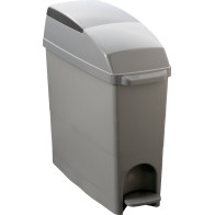 Feminine hygiene waste bin with pedal