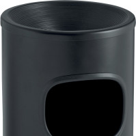Ashtray bin to place 22 litres black