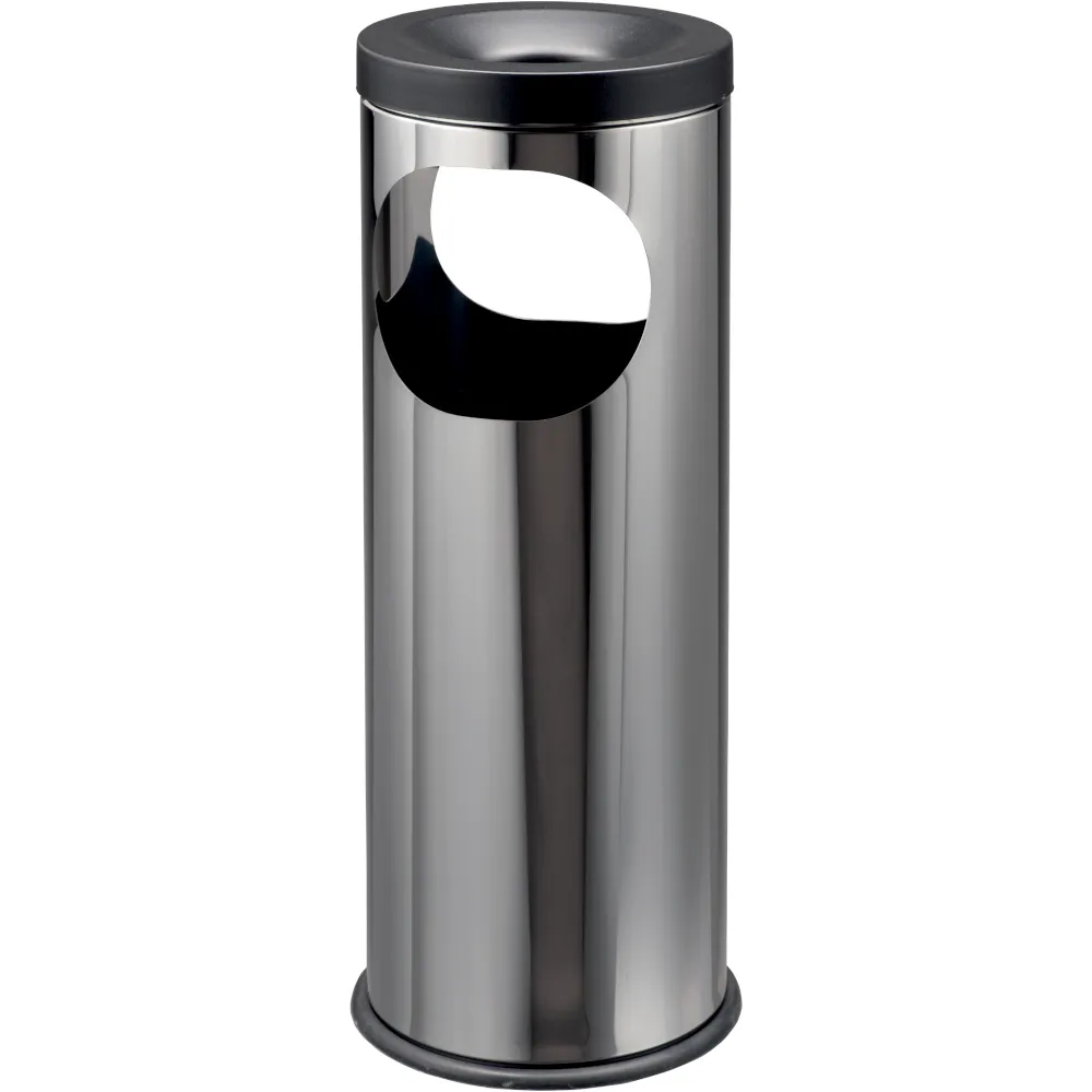 Aschenbecher-Korb Luxus glänzender Edelstahl zum Aufstellen 19 Liter Aschenbecher-Korb Luxus glänzender Edelstahl zum Aufstellen 19 Liter