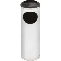 Kleiner Aschenbecher-Korb aus Edelstahl mit Gitter, 11 Liter
