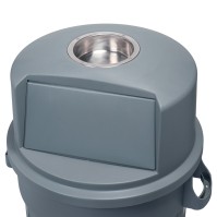 Mülleimer mit Klappe und Aschenbecher
