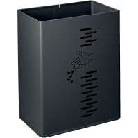 Rectangular wall-mounted basket for parks and streets 24 litres