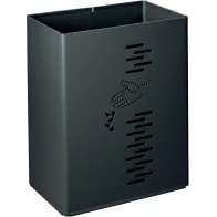 Rectangular wall-mounted basket for parks and streets 24 litres